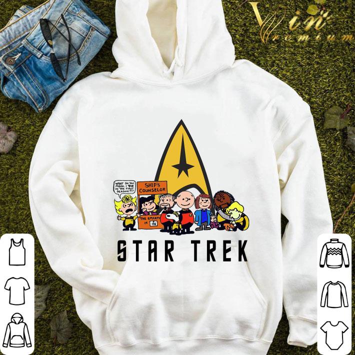 704f7e1b star trek mashup charlie brown and friends shirt 4 - Star Trek mashup Charlie Brown and friends shirt