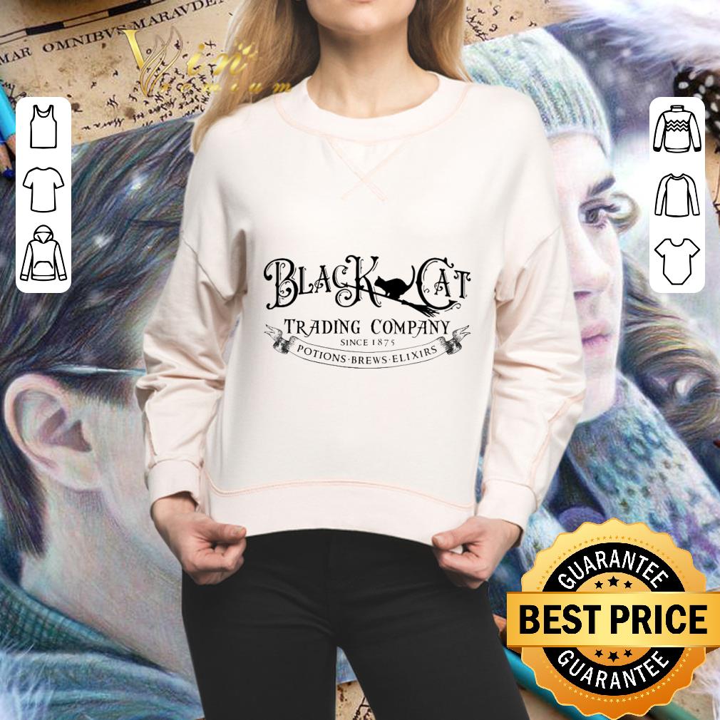 Black Cat Trading Company Since 1875 Potions Brews Elixirs Halloween shirt