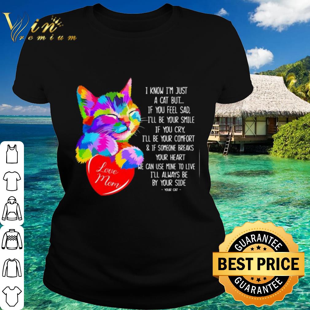 Original Lgbt I Know I’m Just A Cat But If You Feel Sad I’ll Be Your Smile shirt