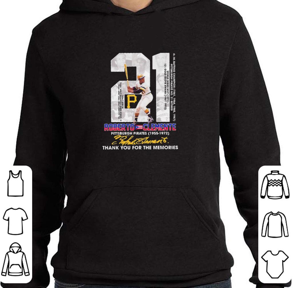 9427e320 premium 21 roberto clemente pittsburgh pirates 1955 1972 thank you for the memories signature shirt 4 - Premium 21 Roberto clemente Pittsburgh Pirates 1955 1972 thank You for the memories signature shirt