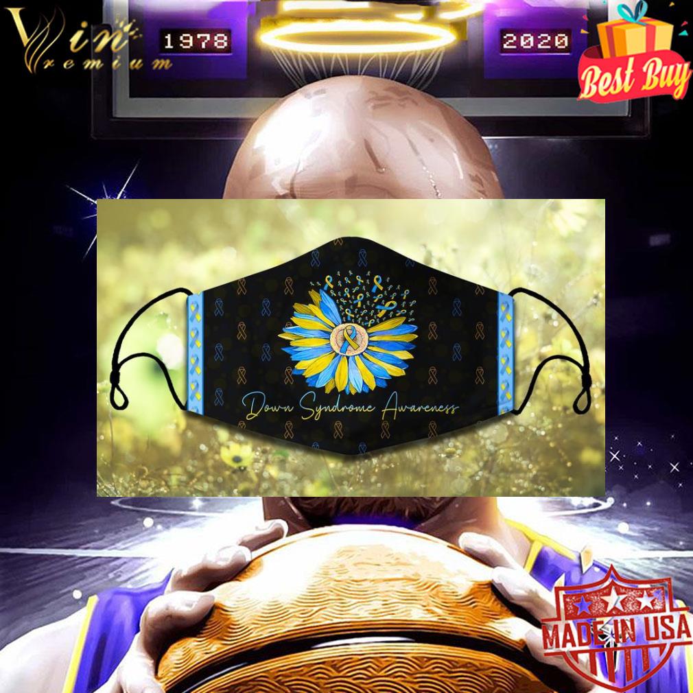 963d6c6d down syndrome awareness flower face mask 4 - Down Syndrome Awareness flower face mask