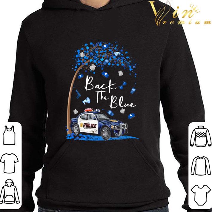 9777e4ee back the blue police car shirt 4 - Back The Blue Police Car shirt