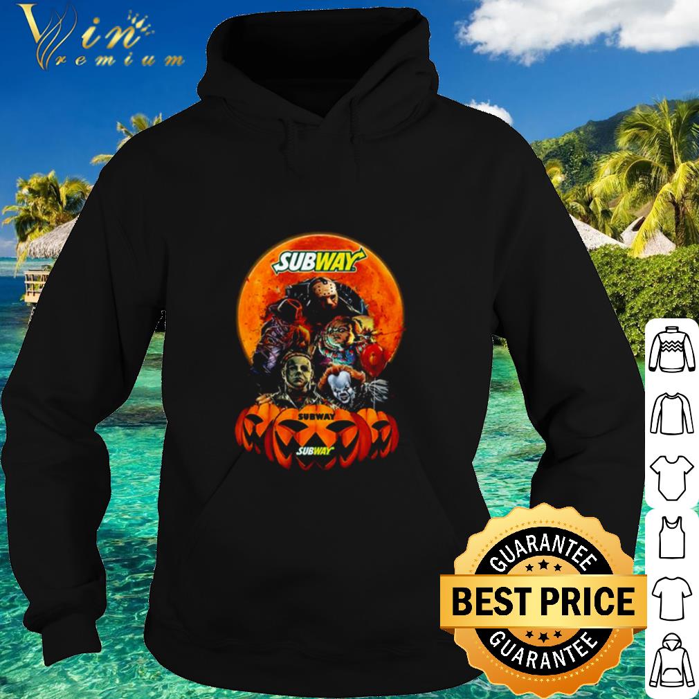 a716ae12 official horror movie characters subway halloween shirt 4 - Official Horror Movie Characters Subway Halloween shirt