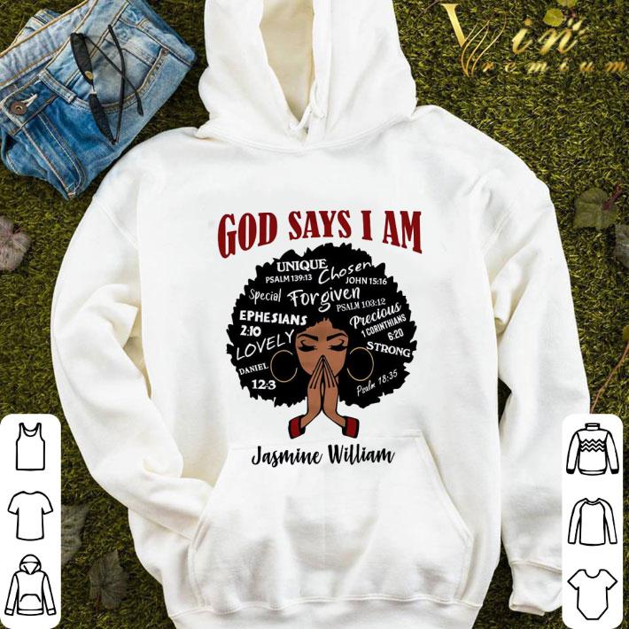 a8a87841 black girl god says i am name custom shirt 4 - Black girl God says i am name custom shirt