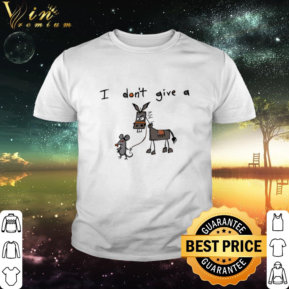 Official I don’t give a mouse walking a donkey shirt