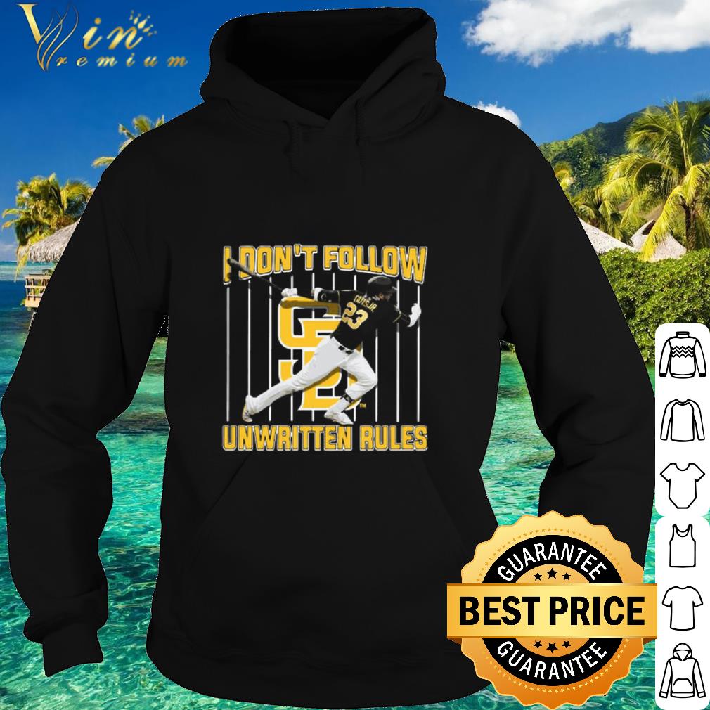 Nice San Diego Tatis Jr 23 I don’t follow unwritten rules shirt b0687e9f nice san diego tatis jr 23 i don t follow unwritten rules shirt 4 - Nice San Diego Tatis Jr 23 I don’t follow unwritten rules shirt