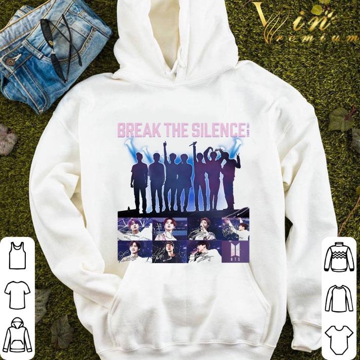 Break the silence BTS signatures shirt b15f30aa break the silence bts signatures shirt 4 - Break the silence BTS signatures shirt