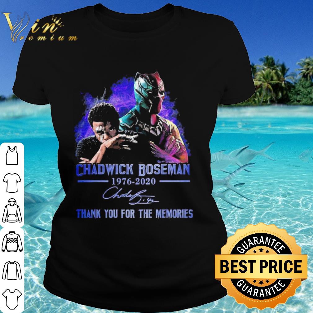 Official Rest In Peace Chadwick Boseman 1976-2020 Thank You For The Memories Signature shirt