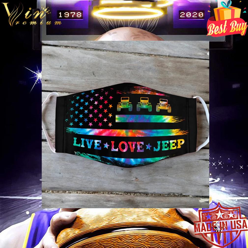 d60d4b8b live love jeep american flag face mask 4 - Live Love Jeep American Flag Face Mask