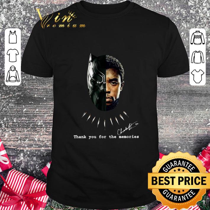 Funny Rip Chadwick Boseman Wakanda Forever Thank You For The Memories shirt