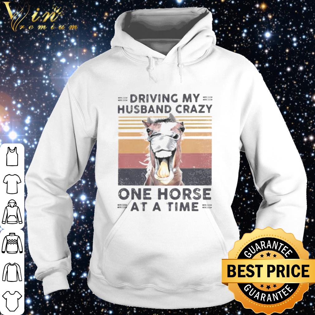 d89b582c official driving my husband crazy one horse at a time vintage shirt 4 - Official Driving my husband crazy one horse at a time vintage shirt