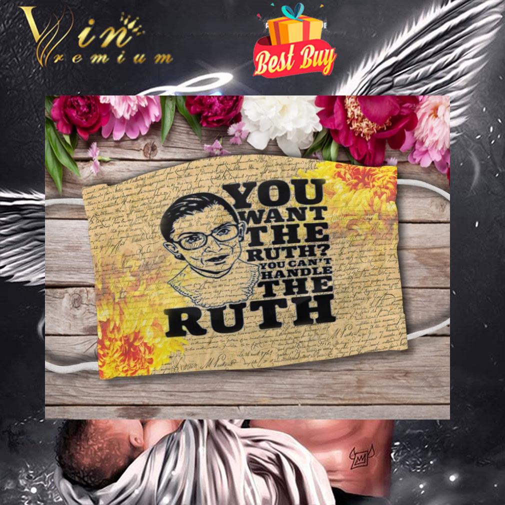 Notorious RBG sunflower face mask