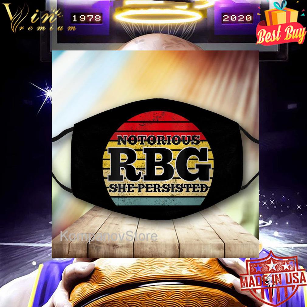 Notorious RBG she persisted vintage face mask f0f07443 notorious rbg she persisted vintage face mask 4 - Notorious RBG she persisted vintage face mask