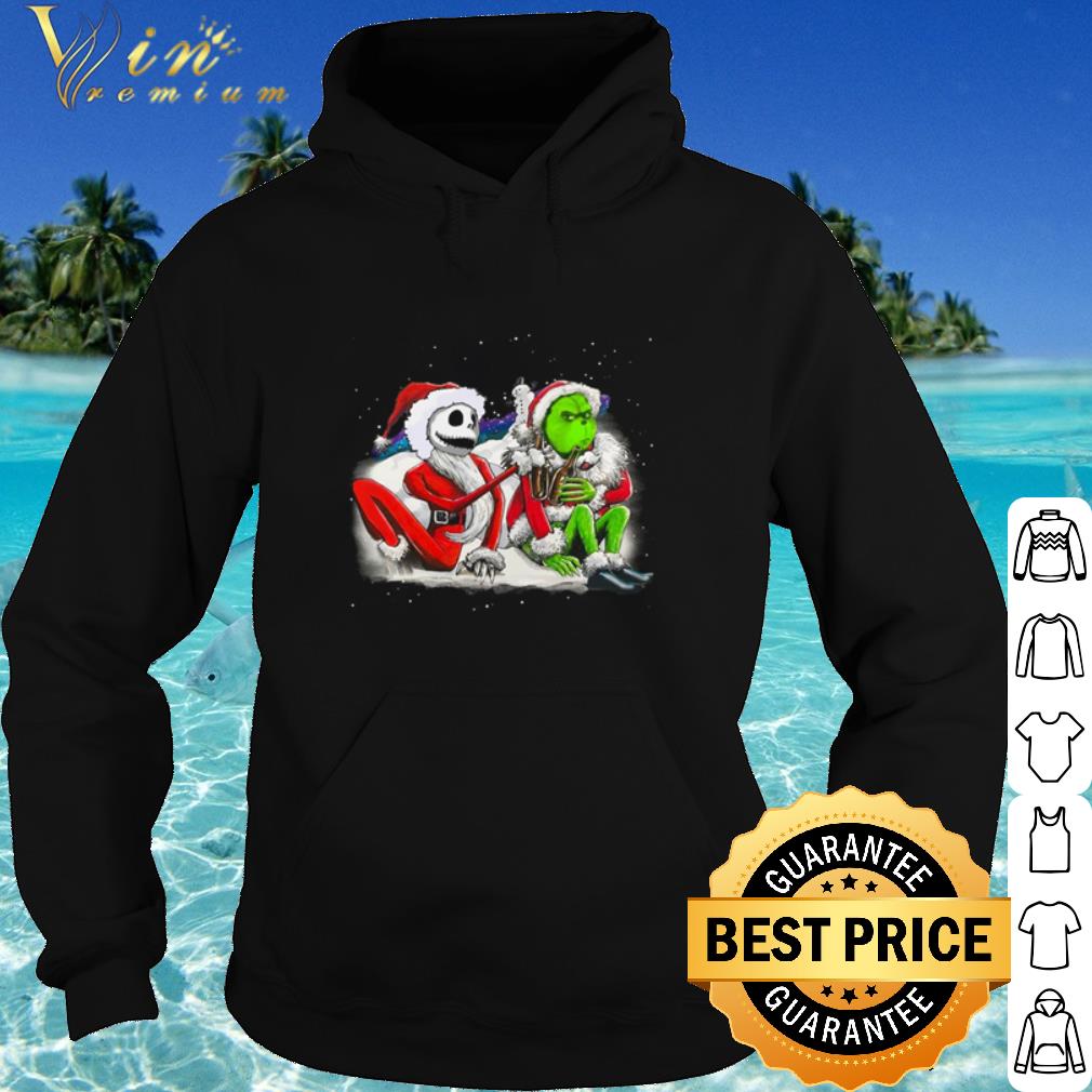 Official Christmas Jack Skellington and Grinch drink beer shirt f2359c5e official christmas jack skellington and grinch drink beer shirt 4 - Official Christmas Jack Skellington and Grinch drink beer shirt