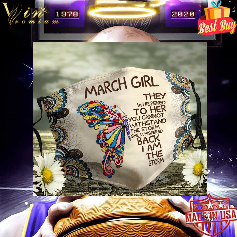 f3a65761 butterfly march girl she whispered back i am the storm face mask 4 - Butterfly march girl she whispered back i am the storm face mask