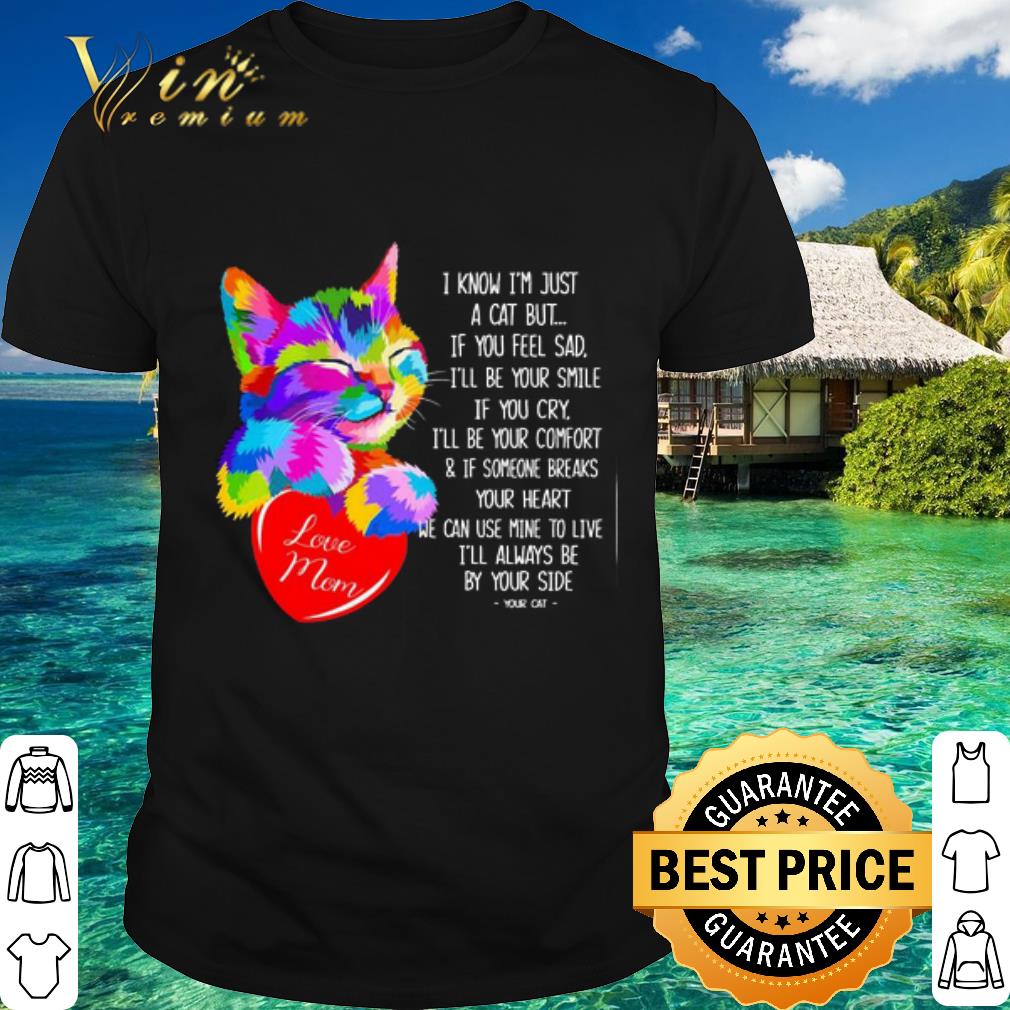 Original Lgbt I Know I’m Just A Cat But If You Feel Sad I’ll Be Your Smile shirt