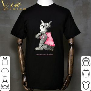 Cat Tattoo Breast Cancer Awareness shirt 1