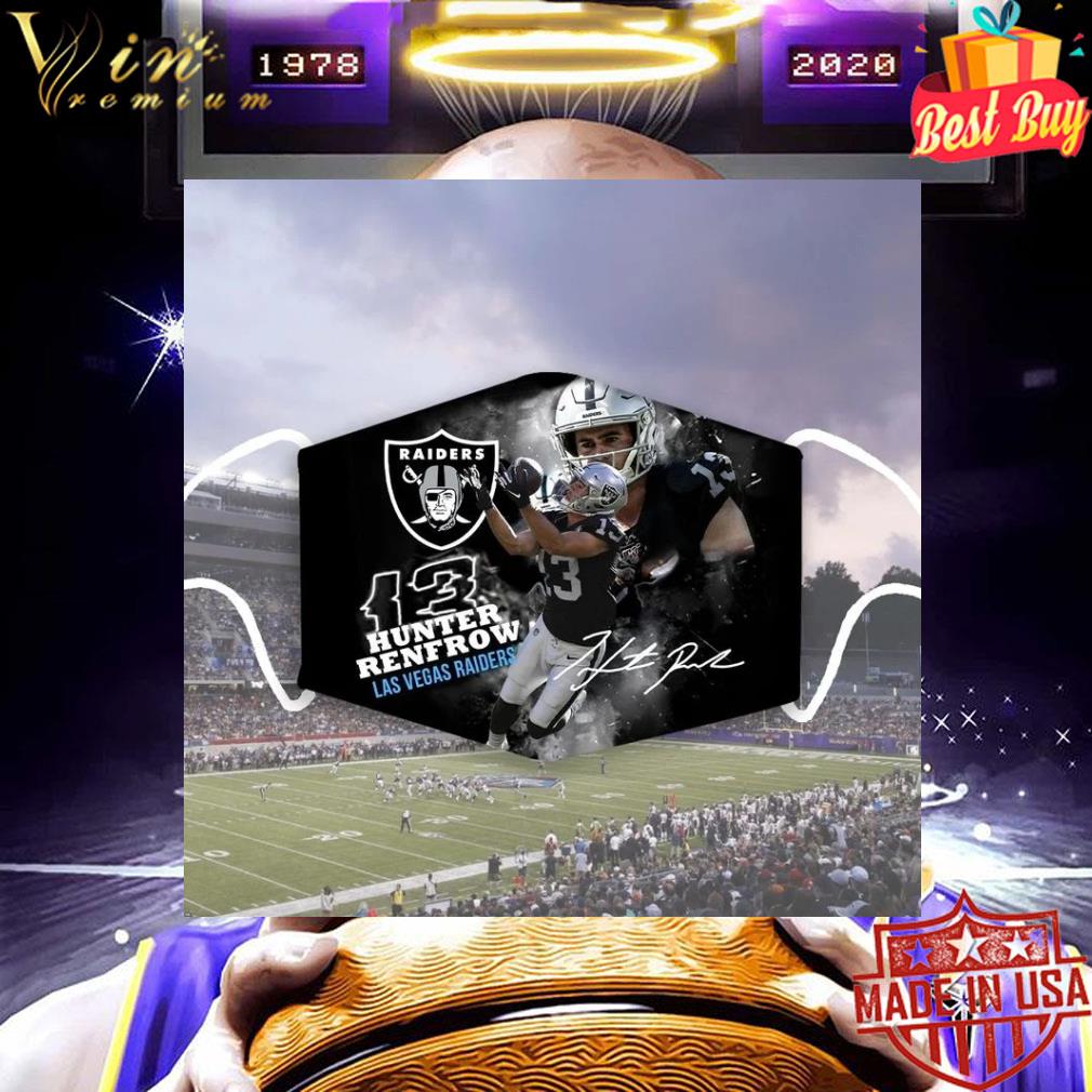 Oakland Raiders 13 Hunter Renfrow signature Las Vegas Raiders face mask 0bb5de83 oakland raiders 13 hunter renfrow signature las vegas raiders face mask 4 - Oakland Raiders 13 Hunter Renfrow signature Las Vegas Raiders face mask
