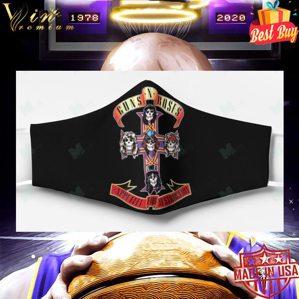 Cross Guns N' Roses Band Face Mask 108846f2 cross guns n roses band face mask 4 - Cross Guns N' Roses Band Face Mask