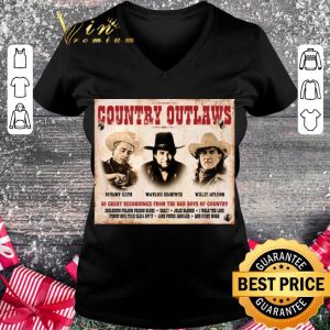 Best Country Outlaws Johnny Cash Waylon Jennings Willie Nelson shirt 1