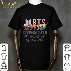 BTS Chibi Dynamite signatures Korean Kpop Stars shirt 1