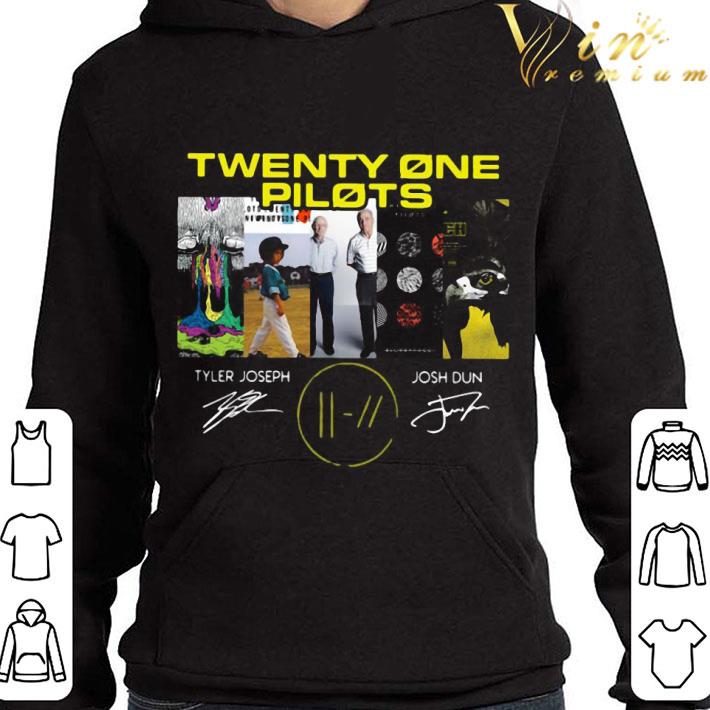 21c47f18 twenty one pilots tyler joseph josh dun signatures shirt 4 - Twenty One Pilots Tyler Joseph Josh Dun Signatures shirt