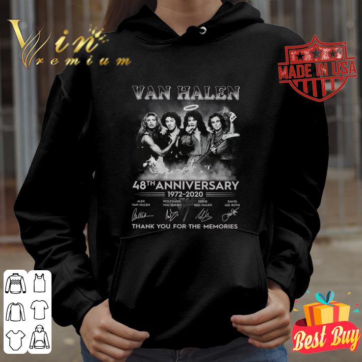 2b7ad4e0 hot van halen 48th anniversary 1972 2020 signatures shirt 4 - Hot Van Halen 48th anniversary 1972-2020 signatures shirt