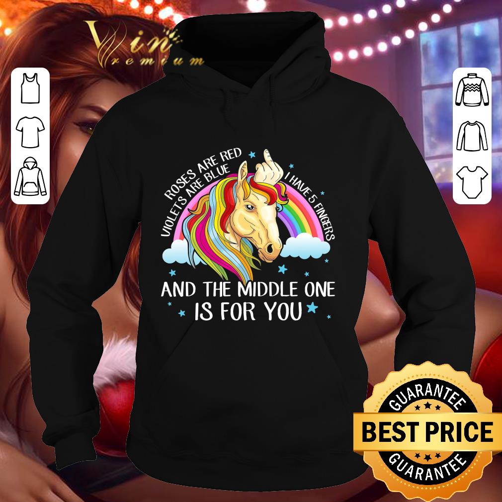 Official Unicorn Roses Are Red Violets Are Blue I Have 5 Fingers shirt 31e19fab official unicorn roses are red violets are blue i have 5 fingers shirt 4 - Official Unicorn Roses Are Red Violets Are Blue I Have 5 Fingers shirt