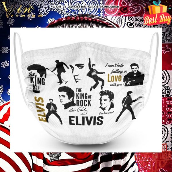 The King Of Rock Elvis Presley Signature Face Mask