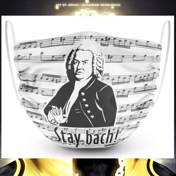 Johann Sebastian Bach Stay Bach Face Mask
