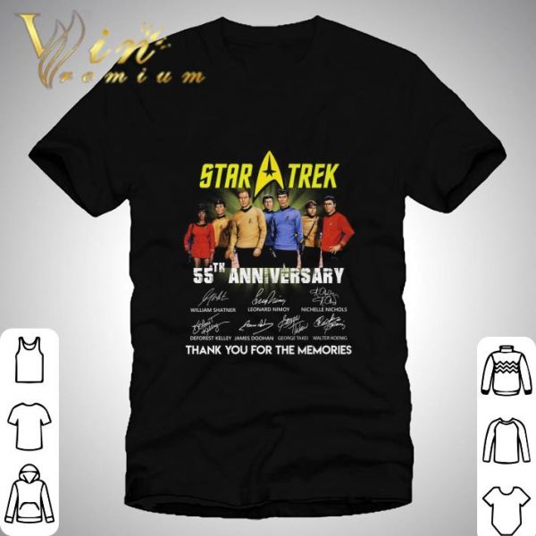 Star Trek 55th anniversary signatures shirt