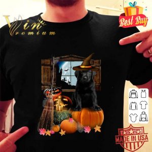 Hot Pumpkin Black Labrador Halloween shirt 1