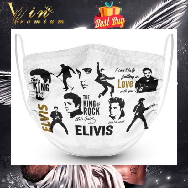 The King Of Rock Elvis Presley Signature Face Mask