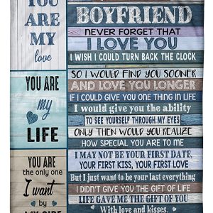Your Girlfriend To My Boyfriend With Love And Kisses Quilt Blanket 1