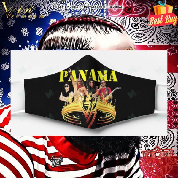 Panama Van Halen face mask