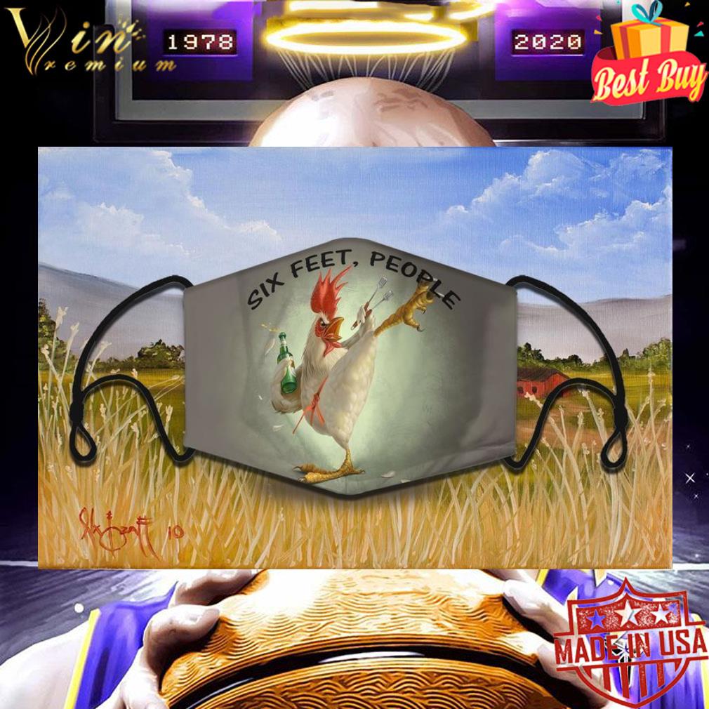 Chicken six feet people face mask 6fc26e89 chicken six feet people face mask 4 - Chicken six feet people face mask