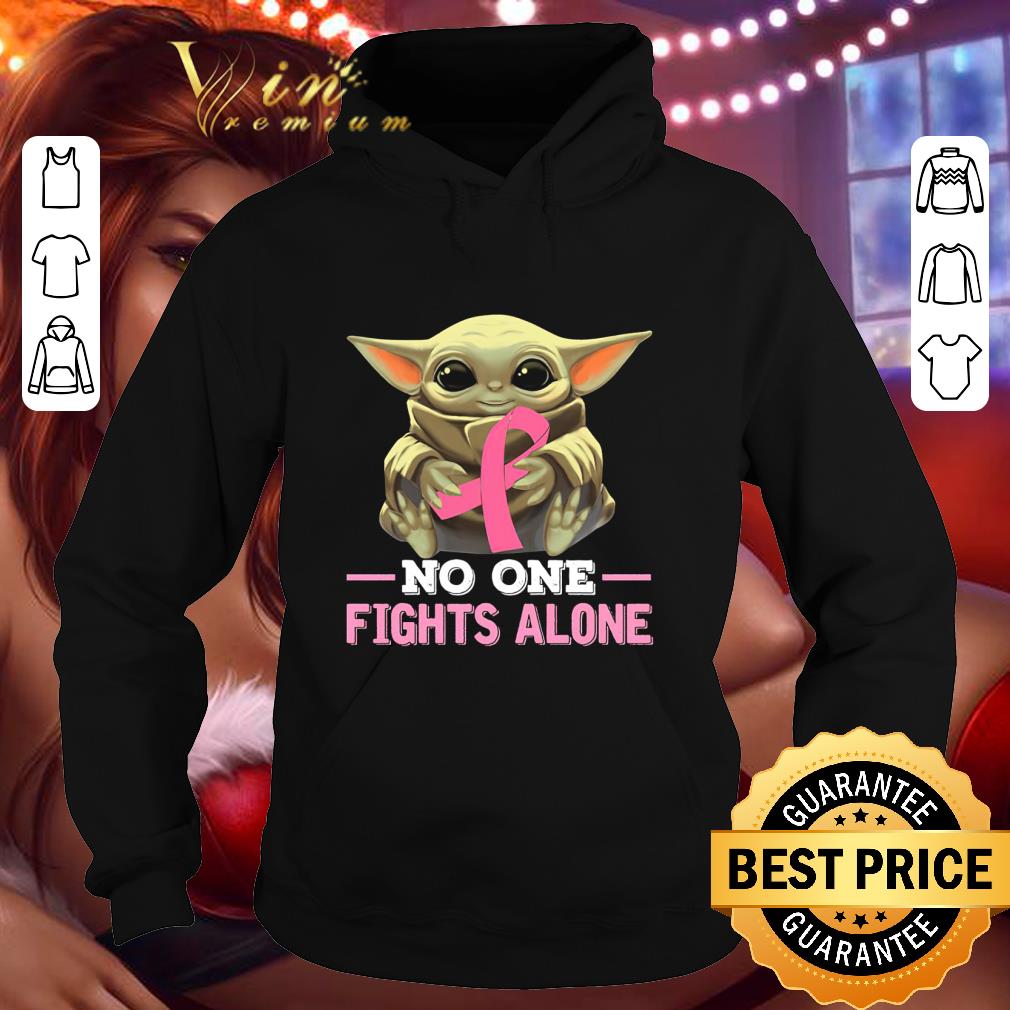 721d7e16 baby yoda hug breast cancer no one fights alone shirt 4 - Baby Yoda hug Breast Cancer no one fights alone shirt