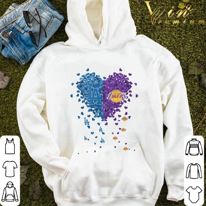 Love Los Angeles Dodgers Los Angeles Lakers tiny hearts shape shirt 74689132 love los angeles dodgers los angeles lakers tiny hearts shape shirt 4 - Love Los Angeles Dodgers Los Angeles Lakers tiny hearts shape shirt