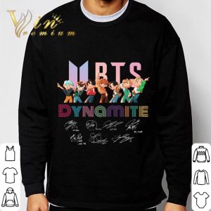 BTS Chibi Dynamite signatures Korean Kpop Stars shirt 2