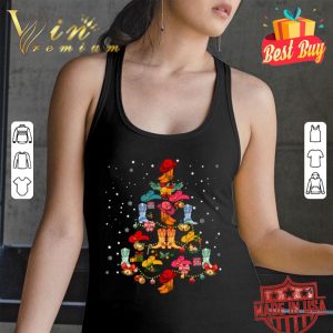 Best Line Dance Cowboy Christmas Tree shirt 2