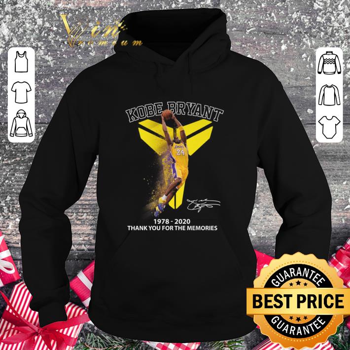 971471af best kobe bryant 1978 2020 signature thank you for the memories shirt 4 - Best Kobe Bryant 1978-2020 signature thank you for the memories shirt