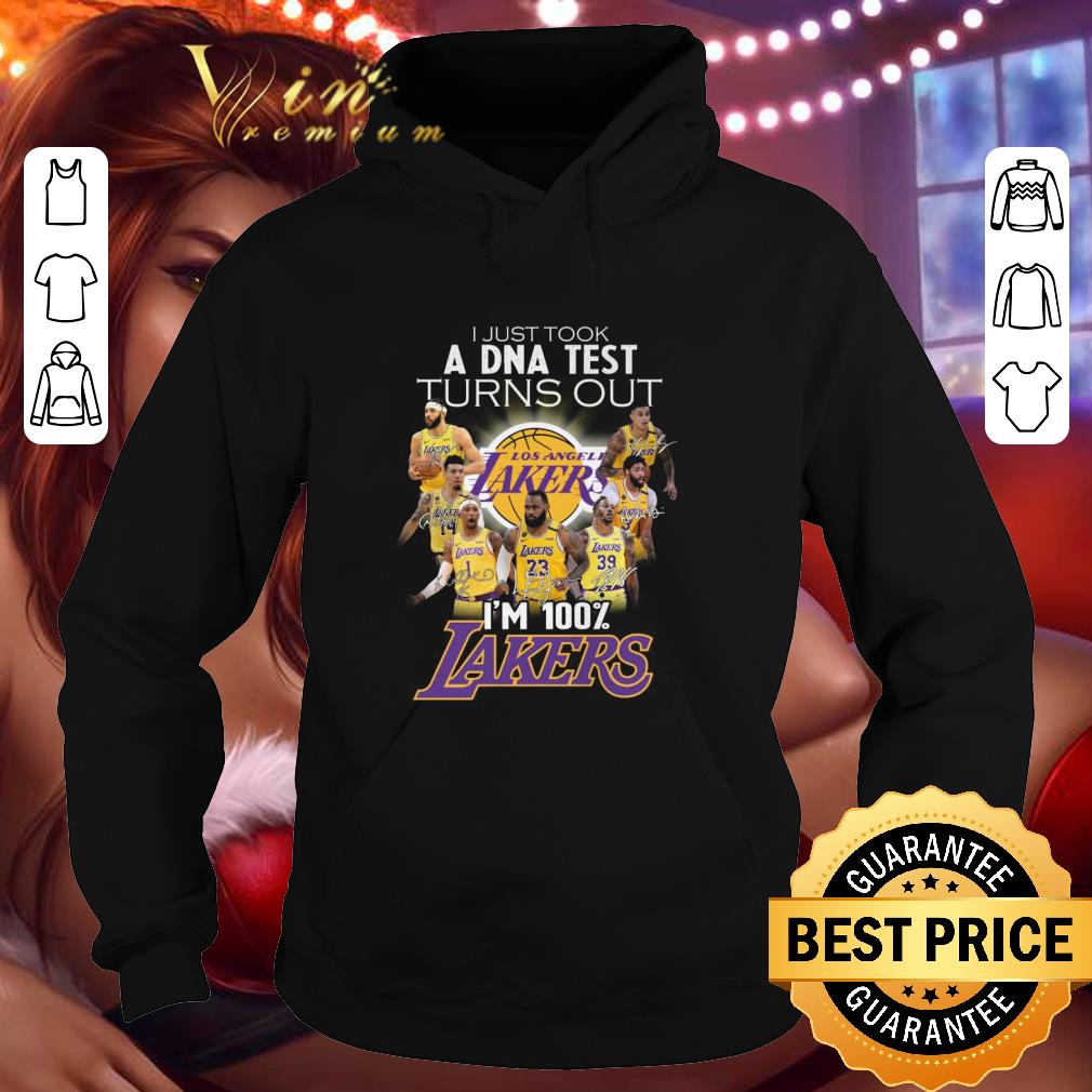a7d21b82 i just took a dna test turns out signatures i m 100 lakers shirt 4 - I just took a DNA test turns out signatures I'm 100% Lakers shirt