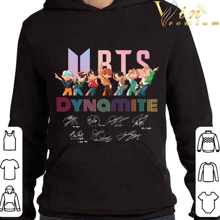 BTS Chibi Dynamite signatures Korean Kpop Stars shirt ac812393 bts chibi dynamite signatures korean kpop stars shirt 4 - BTS Chibi Dynamite signatures Korean Kpop Stars shirt