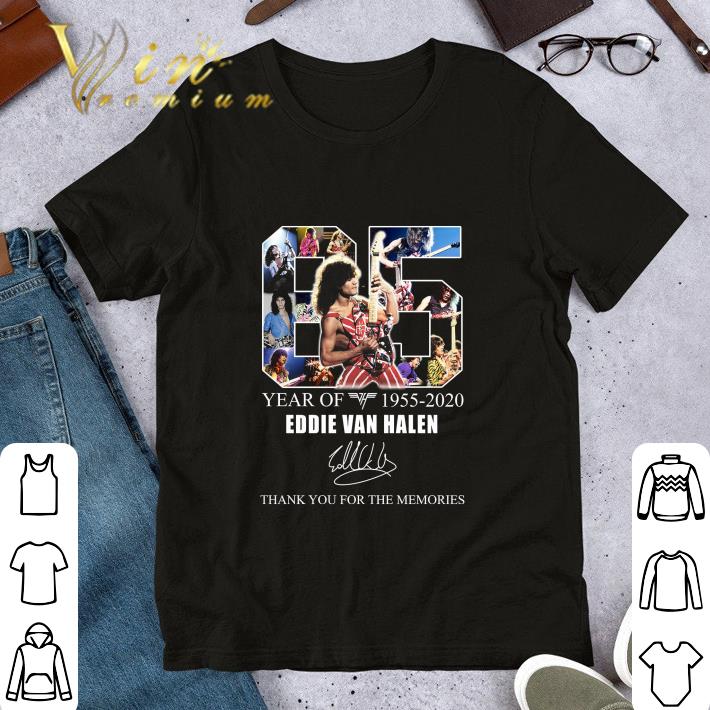 65 year of 1955-2020 Eddie Van Halen signature shirt