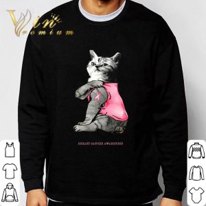 Cat Tattoo Breast Cancer Awareness shirt 2
