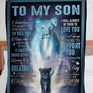 Mom To my son wrap yourself up in this and consider it a big hug quilt blanket 2