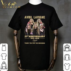 Thank you Avril Lavigne 21st Anniversary 1999-2020 Signature shirt 1