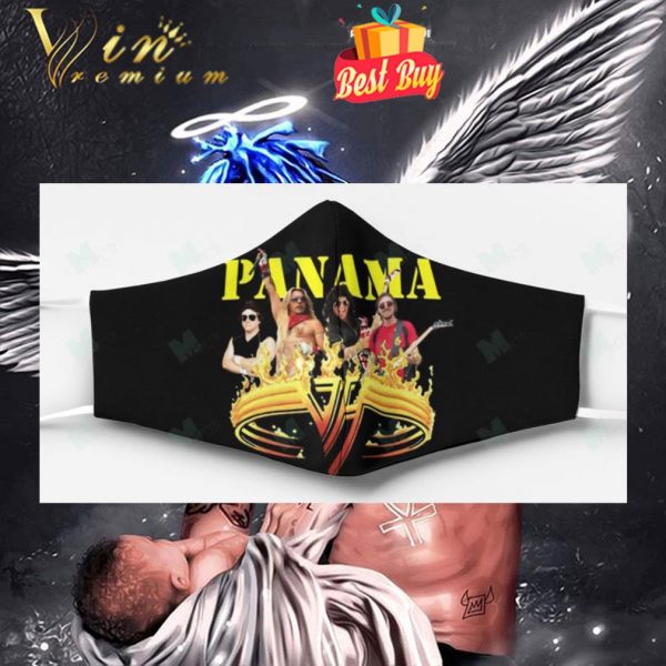 Panama Van Halen face mask