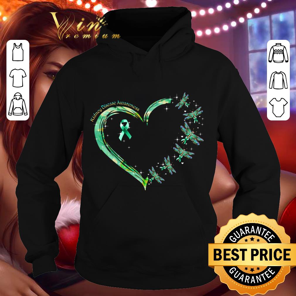 Heart Kidney Disease Awareness Dragonflies shirt ccbd667b heart kidney disease awareness dragonflies shirt 4 - Heart Kidney Disease Awareness Dragonflies shirt