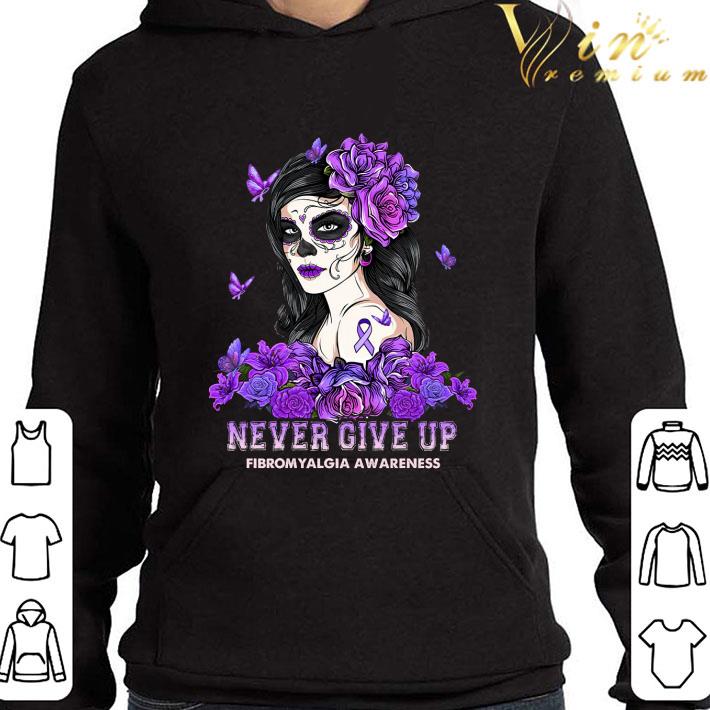 Tattoo Girl Never Give Up Fibromyalgia Awareness shirt d1524b52 tattoo girl never give up fibromyalgia awareness shirt 4 - Tattoo Girl Never Give Up Fibromyalgia Awareness shirt
